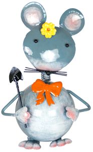 Myška Lotta cca 24 cm - ozdobná figurka