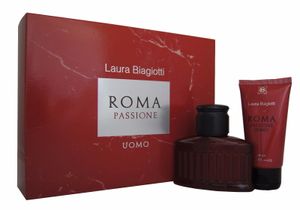 Laura Biagiotti Roma Passione Uomo Eau de Toilette EDT 75ml & Shower Gel 75ml