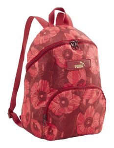 PUMA Rucksack Core Pop Backpack Intense Red-Floral AOP dunkelrot