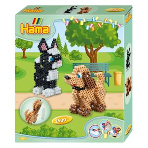 Hama Bügelperlen midi 3D "Hund und Katze" Geschenkpackung 2.500 Bügelperlen