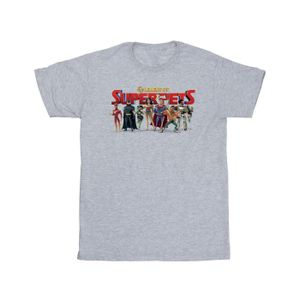 DC Comics - "DC Comics DC League Of Super-Pets Group Logo" T-Shirt für Mädchen BI16938 (140-146) (Grau)