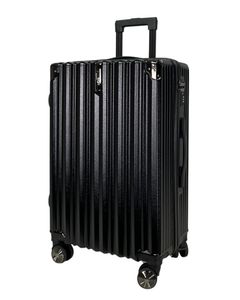 SIGN Reisekoffer ABS Koffer Trolley Hartschale  schwarz-metallic-L