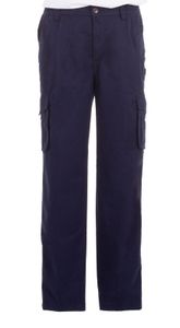 Herren Cargo Hose Outdoor Hosen Cargohose Comfort Fit Hose mit Taschen mit Dehnbund, Farbe:Navy, Größe:3XL