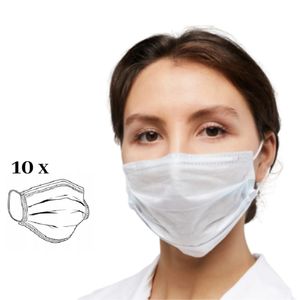 10x Mundschutz Mundmaske Schutzmaske Gesicht Atem Maske Atemschutz Einweg Atem Hygienemaske Gesichtsmaske Atemschutzmaske Staubmaske 10 Stück