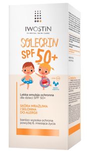 Iwostin Solecrin, Ochranná emulze pro děti s UV filtrem SPF 50+, Objem 100 ml