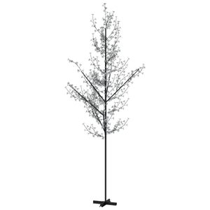 vidaXL LED strom s čerešňovými kvetmi Teplá biela 672 LED diód 400 cm