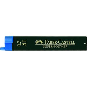 Ołówki FABER-CASTELL SUPER-POLYMER czarne 2H 0,7 mm, 12 szt.