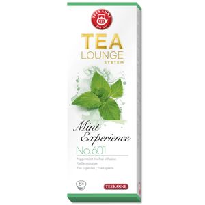 Teekanne Tealounge - 1 Packung mit 8 Teekapseln, Minze Experience No. 601