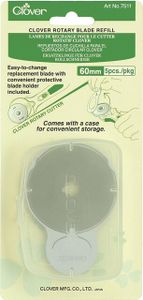 Clover Ersatzklingen in verschiedenen Ausführungen : 5 Stück 60mm RTY-3 Packungsgröße: 5 Stück Klingendurchmesser: 60mm RTY-3