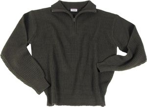 MFH Pullover, "Troyer", mit Reißverschluss, oliv