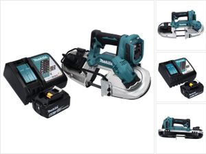 Akumulátorová pásová píla Makita DPB 183 RG1 18 V 66 mm bezkartáčová + 1x akumulátor 6,0 Ah + nabíjačka