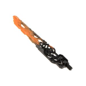 1x Lego Bionicle Waffe Schwert schwarz mormoriert orange 71313 24165pb05