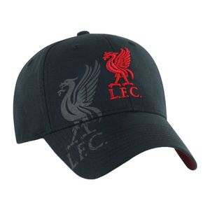 Liverpool FC - "Obsidian" Baseball Cap pre mužov/ženy Unisex TA11051 (One Size) (Black)