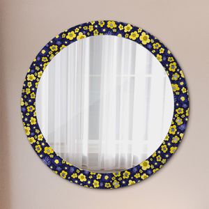 Spiegel - Mirror zum Wandspiegel Schlafzimmer – Schminkspiegel- niedlich klein blumen- Ø80cm