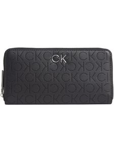 Calvin Klein Damen Geldbörse Re-Lock Slim Zip Wallet Schwarz