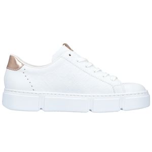 Rieker Damen-Sneaker-Schnürhalbschuh Weiß, Farbe:weiß, EU Größe:40