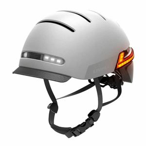 Livall Livall BH51M Neo - Intelligenter Fahrradhelm - SOS-Funktion - LED-Anzeige - Grau / Groß