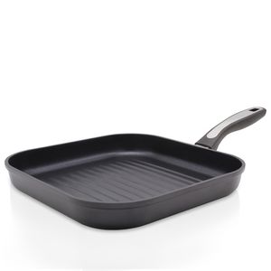 Karl Krüger 2228D Aluguss-Steak-/Grillpfanne Delta mit Rillenboden und hochwertiger Antihaft-Versiegelung  - 28 x 28 cm , eckig