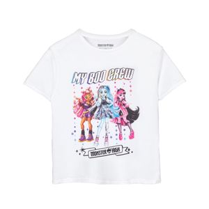 Monster High - "Boo Crew" T-Shirt für Mädchen NS7703 (116) (Weiß)