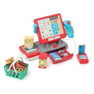 OXYBUL Pokladna, dopravní pás, čtečka karet, platební karta, bankovky, mince, košík, digitální display, Skener,