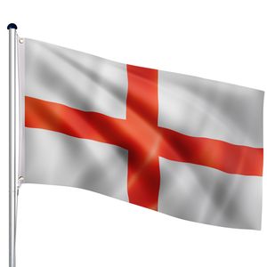 FLAGMASTER® Aluminium Fahnenmast 6,5m Alu Flaggenmast England Fahne Flagge