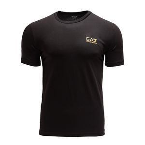 EA7 Brust-Logo T-Shirt, Schwarz S