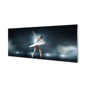 Acrylbilder - Bild - 125 cm x 50 cm - Wandkunst Weiß Ballettkleid Frau