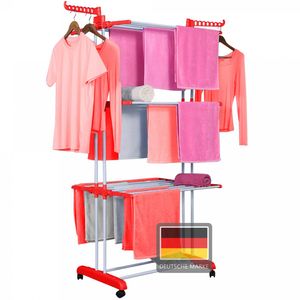 NYVI Wäscheständer LaundryFlex Orange - Wäschetrockner Turm mit Extra Viel Platz und Rollen - Fahrbar, Stabil, Ausziehbar, Platzsparend, Hoch Belastbar - XXL Wäscheturm aus Stahl & Kunststoff NYVI Wäscheständer LaundryFlex Orange - Wäschetrockner Turm mit Extra Viel Platz und Rollen - Fahrbar, Stabil, Ausziehbar, Platzsparend, Hoch Belastbar - XXL Wäscheturm aus Stahl & Kunststoff