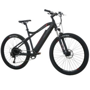 E-Bike Erwachsene Elektrofahrräder, E-Mountainbike 29 Zoll, 250W Heckmotor, 13Ah, 9-Gang Shimano, 25 km/h  Aluminium leicht E-Bikes MTB Schwarz-Rot