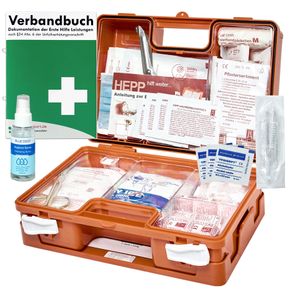 Erste-Hilfe-Koffer M1 für den Betrieb nach aktueller DIN/EN 13157 incl. Verbandbuch & Hygiene-Spray