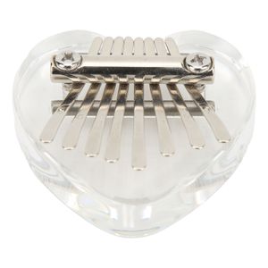 Herzförmiges Daumenklavier,Mini-Kalimba,Transparentes Kalimba,Daumenklavier,Fingerklavier,Kalimba