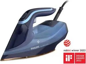 Philips Bügeleisen 8000 Series mit Keramikbügelsohle, 55 g/min kostanter Dampf, 3000 W, Blau (DST8020/20) Philips Bügeleisen 8000 Series mit Keramikbügelsohle, 55 g/min kostanter Dampf, 3000 W, Blau (DST8020/20)