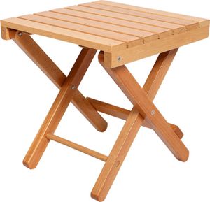 Klappstuhl aus Holz, tragbar, leicht, robust, für drinnen und draußen, Camping, Jagd, Picknick, Angeln, Mini-Klappstuhl
