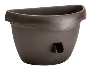 Plastia | Kvetináč Siesta - 2 l - hnedý - samozavlažovací - ideálny pre balkónové rastliny