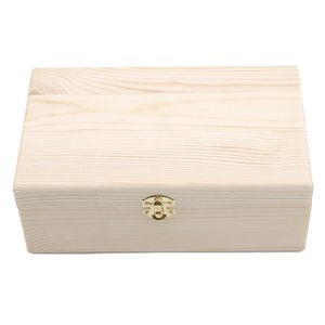 DIY Holz Aufbewahrungsbox Holz Home Organizer Geschenk Handwerk Box Schmuckschatulle Holz Aufbewahrungsbox DIY Bastelbedarf Boxen