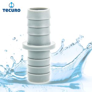 tecuro Verbindungsstück für Ablaufschläuche Ø 21-24 mm von Wasch-, Spülmaschinen