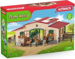 SCHLEICH-Stall 42195- Mit Pferden und Zubehör - Farm world - Kunststoff SCHLEICH-Stall 42195- Mit Pferden und Zubehör - Farm world - Kunststoff
