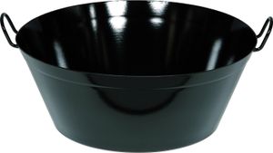 RIESS 0375-022 Schmalzpfanne tief 45 cm, H 18,9 cm, Emaille, schwarz
