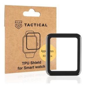 Tactical TPU Folia/Hodinky pre Apple Watch 7 41mm/Watch 8 41mm - Černá KP22835