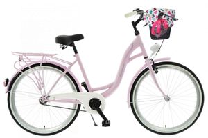 S-Comfort dámsky bicykel, 155-180 cm vysoký, 26", Ružová