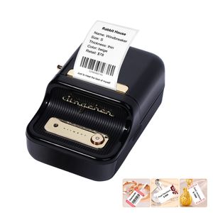 Niimbot B21 Tragbarer Thermodruck Etikettendrucker With über Bluetooth Drahtlose Verbindung RFID Intelligent Recognition for Clothing Jewelry Labeling Barcodes Price Printing, Schwarz