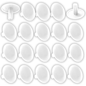 20x Abdeckkappen für Schrauben 2.2x12x5mm schraubenkappen Kunststoff möbel Abdeckung PZ, Weiß