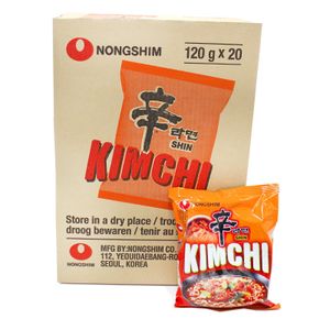 20x120g Nongshim Kimchi Ramyun Instant Nudelsuppe Kim Chi Ramen Suppe