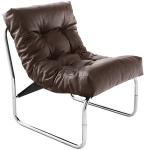 Kokoon® Design-Sessel (nicht stapelbar) BOUDOIR 60x73x76 cm,Kunstleder, Braun, 11 kg