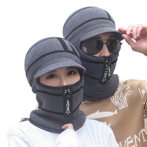 INF Winddichter, warmer Beanie-Halswärmer-Gesichtsschutz mit Reißverschluss Grau