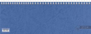 Glocken Tischkalender "Querterminbuch" 2024 blau