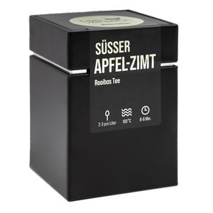 teeverliebt - Süßer Apfel-Zimt Geschenkdose | 80g Rooibostee - Winter Edition