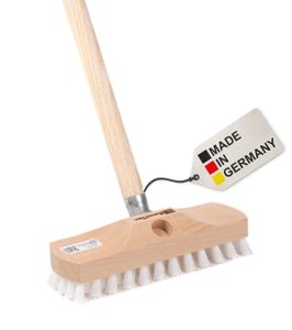 BawiTec Schrubber 22cm Schrubberbürste ppn-weiß Scheuerbürste Stiel Bürste