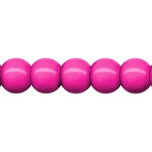 85 Holzperlen  8mm Perlen  basteln pink