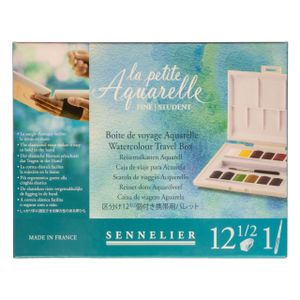 SENNELIER „La petite Aquarelle“ Aquarell-Reisesets mit 12 1/2 Näpfe